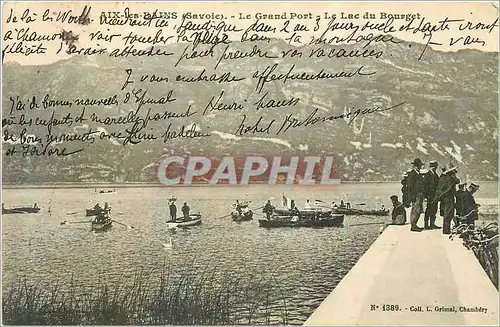 Ansichtskarte AK Aix les Bains (Savoie) le Grand Port le Lac de Bourget