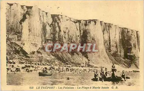 Ansichtskarte AK le Treport les Falaises la Plage a Maree Haute