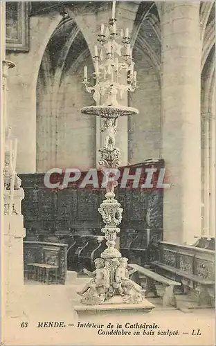 Cartes postales Mende Interieur de la Cathedrale