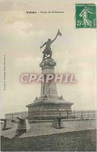Cartes postales Valmy Statue de Kellermann