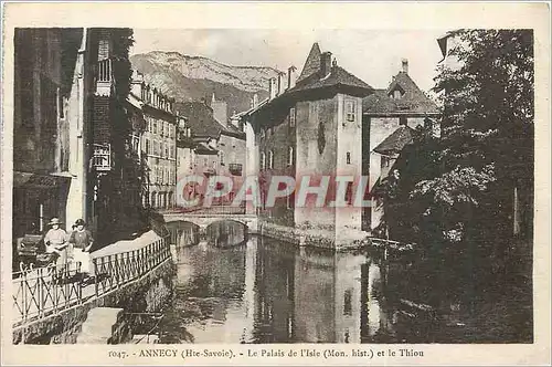 Ansichtskarte AK Annecy (Hte Savoie) Le Palais de l'Isle (Mont Hist) et le Thiou