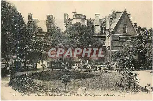 Ansichtskarte AK Paris L'Hotel de Cluny Construit en 1490 par l'Abbe Jacques d'Amboise