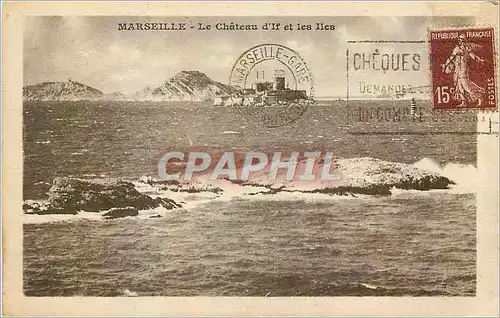 Cartes postales Marseille Chateau d'If et les Iles