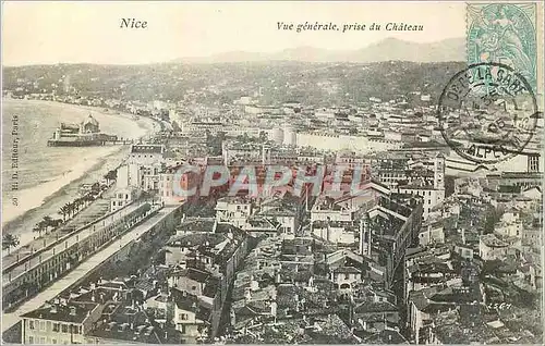 Cartes postales Nice Vue Generale prise du Chateau