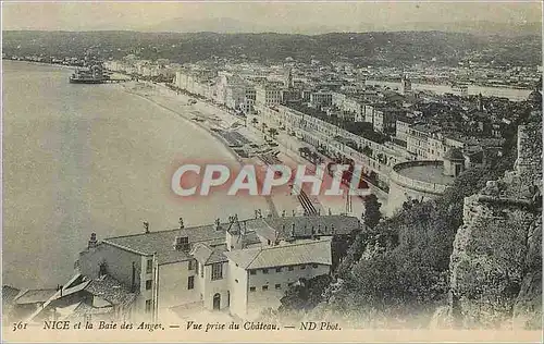 Ansichtskarte AK Nice et la Baie des Anges Vue Generale prise du Chateau