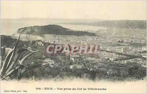 Cartes postales Nice Vue Prise du Col de Villefranche