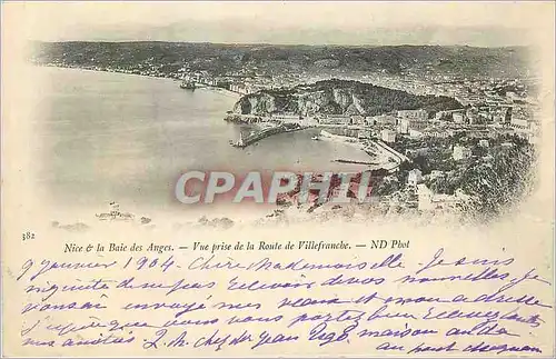 Ansichtskarte AK Nice La Baie des Anges Vue prise de la Route de Villefranche (carte 1900)