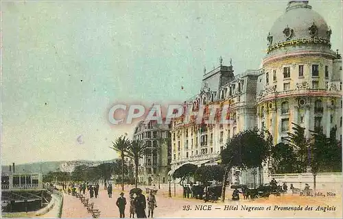 Cartes postales Nice Hotel Negresco et Promenade des Anglais