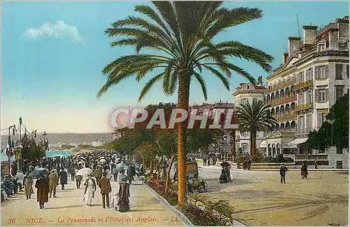 Cartes postales Nice La Promenade et l'Hotel des Anglais