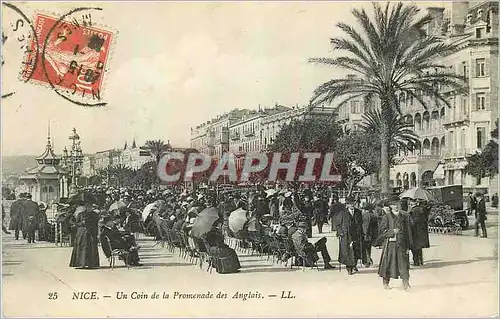 Cartes postales Nice Un Coin de la Promenade des Anglais