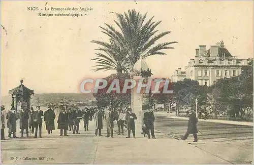 Ansichtskarte AK Nice La Promenade des Anglais Kiosque Meteorologique