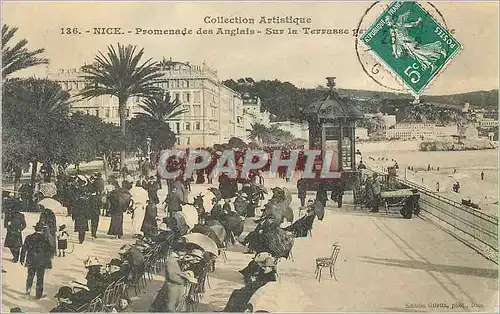 Ansichtskarte AK Nice La Promenade des Anglais sur la Terrasse pendant la Musique