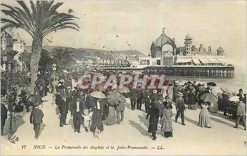 Cartes postales Nice La Promenade des Anglais et la Jetee Promenade