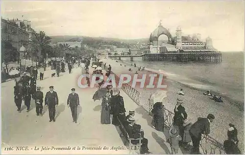 Cartes postales Nice La Jetee Promenade et la Promenade des Anglais