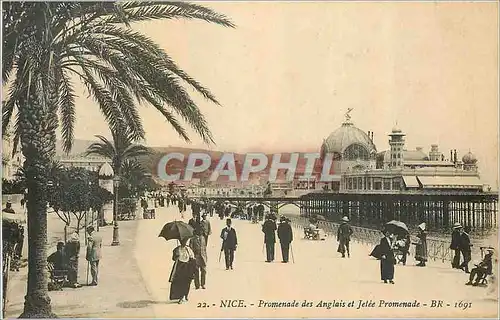 Cartes postales Nice Promenade des Anglais et Jetee Promenade