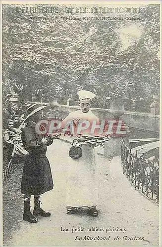 REPRO Les Petits Metiers Parisiens Le Marchand de Gaufres