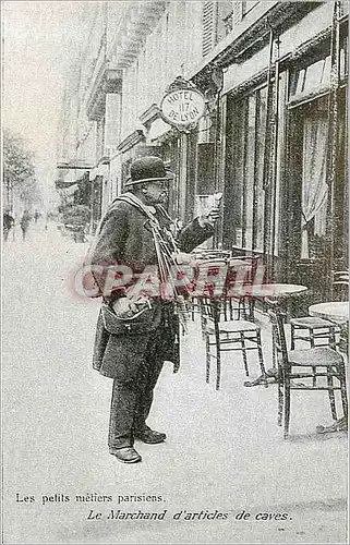 REPRO Les Petits Metiers Parisiens Le Marchand d'Articles de Caves