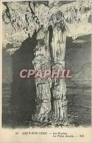 Cartes postales Arcy sur Cure Les Grottes le Pilier Double
