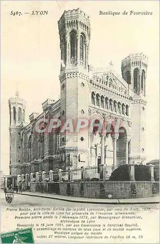 Cartes postales Lyon Basilique de Fourviere