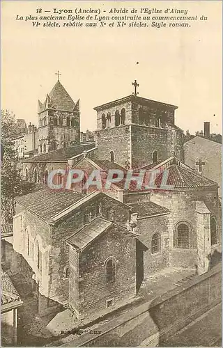 Cartes postales Lyon (Ancien) Abside de l'Eglise d'Ainay La Plus ancienne Eglise de Lyon