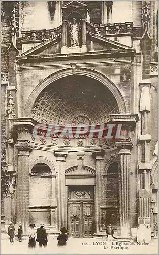 Ansichtskarte AK Lyon L'Eglise St Nizier La Portique