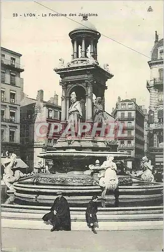 Cartes postales Lyon La Fontaine des Jacobins