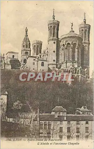 Cartes postales Lyon Notre Dame de la Fourviere L'Abside et l'Ancienne Chapelle