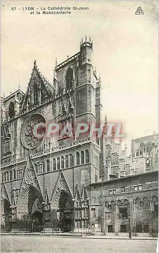 Cartes postales Lyon Cathedrale St Jean et la Manecanterie