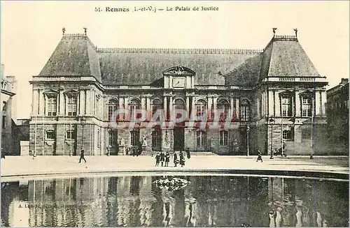 Cartes postales Rennes (I et V) Le Palais de Justice