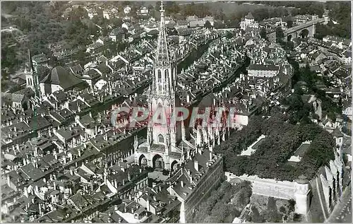 Cartes postales moderne Bern Fliegeraufnahme Munster