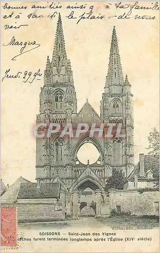 Cartes postales Soissons Saint Jean des Vignes (XIVe Siecle)