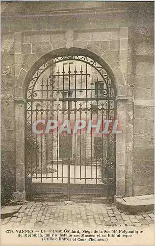 Cartes postales Vannes Le Chateau Gaillard Siege de la Societe Polymatique du Morbihan