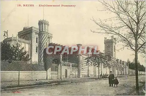 Cartes postales Reims Etablissement Pommery