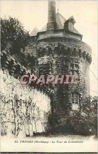 Cartes postales Vannes (Morbihan) La Tour du Connetable