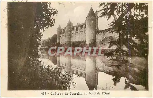 Cartes postales Chateau de Josselin au Bord de l'Oust