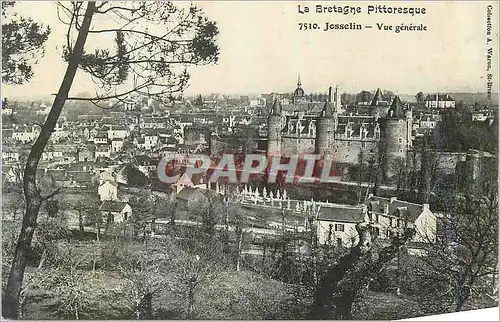 Ansichtskarte AK Josselin La Bretagne Pittoresque Vue Generale