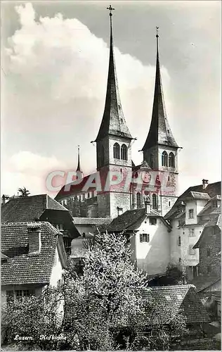 Cartes postales moderne Luzern Hofkirche