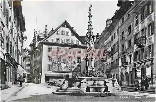 Cartes postales moderne Luzern Weinmarkt