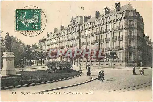 Cartes postales Dijon L'Hotel de la Cloche et la Place Darcy