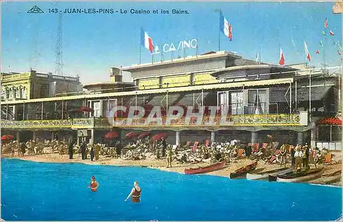 Cartes postales Juan les Pins Le Casino et les Bains