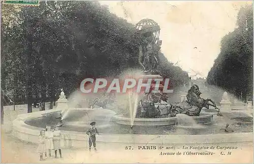 Cartes postales Paris (6e Arrt) La Fontaine de Carpeaux Avenue de l'Observatoire