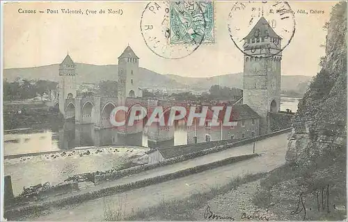 Cartes postales Cahors Pont Valentre (Vue du Nord)