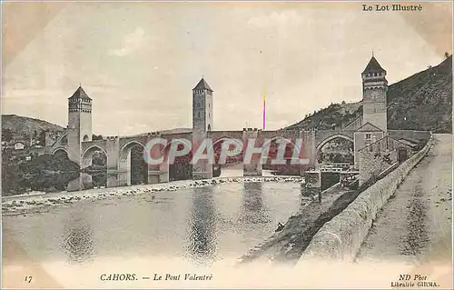 Cartes postales Cahors Le Lot Illustre Le Pont Valentre