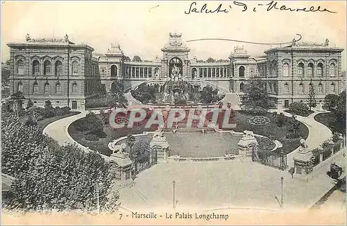 Cartes postales Marseille Le Palais Longchamp