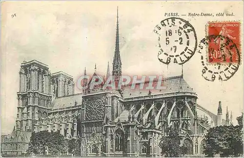 Cartes postales Paris Notre Dame Cote Sud