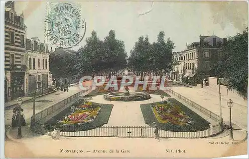 Cartes postales Montlucon Avenue de la Gare