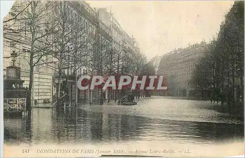 Ansichtskarte AK Inondations de Paris (Janvier 1910) Avenue Ledru Rollin