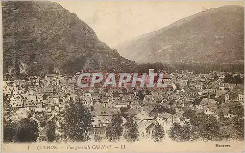 Cartes postales Luchon Vue Generale Cote Nord