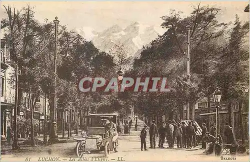 Cartes postales Luchon Les Allees d'Etigny Automobile