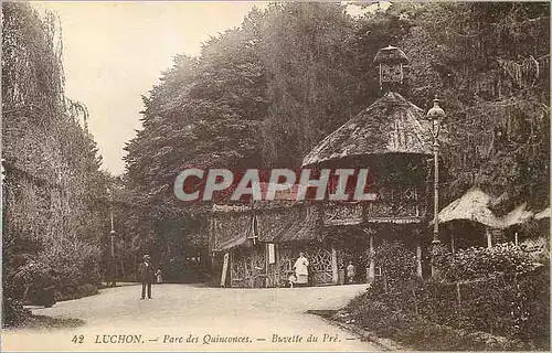 Cartes postales Luchon Parc des Quinconces Buvette du Pre